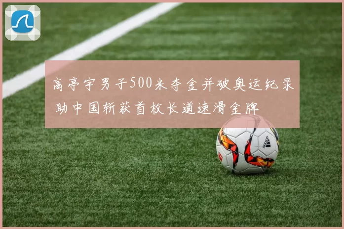 高亭宇男子500米夺金并破奥运纪录 助中国斩获首枚长道速滑金牌